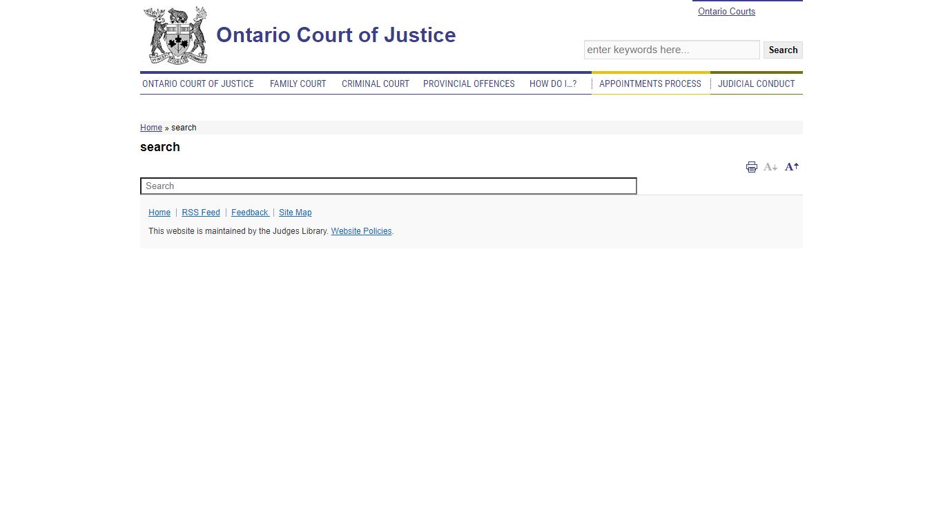 search | Ontario Court of Justice